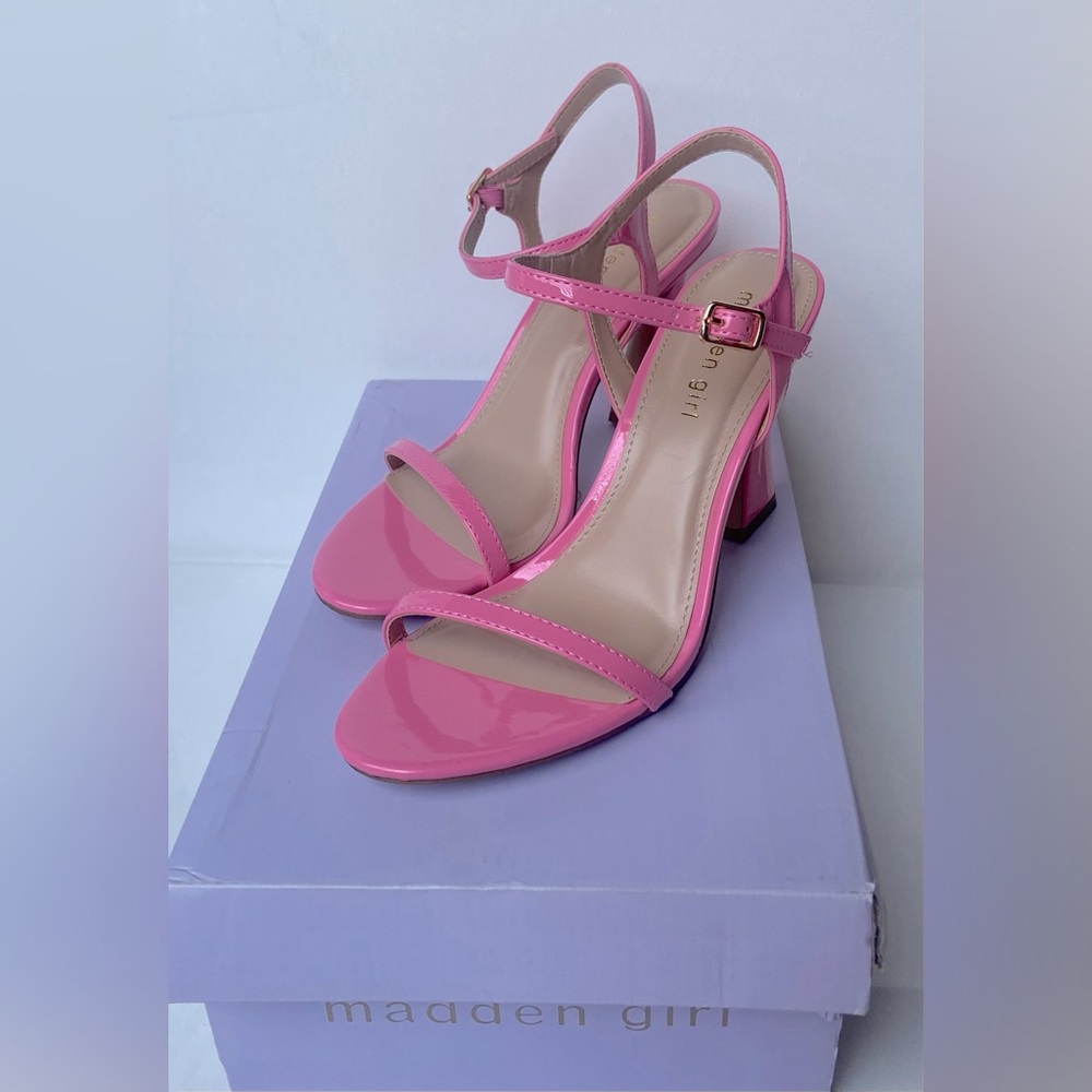 Madden Girl Glossy Pink Heels